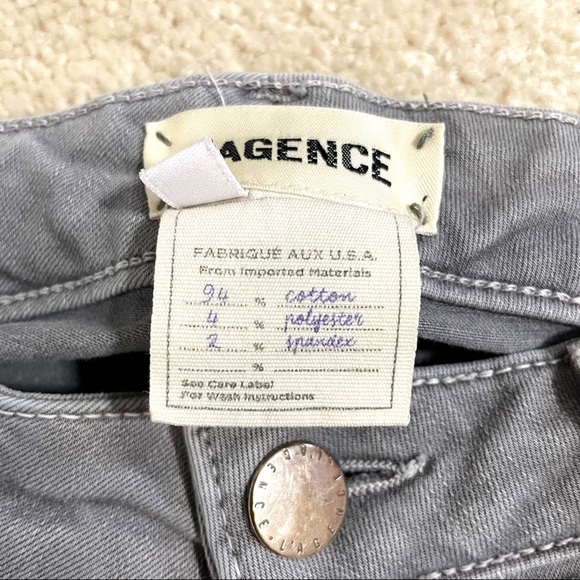 L’Agence • chantal low rise skinny gray jeans sz 28 - Picture 5 of 8